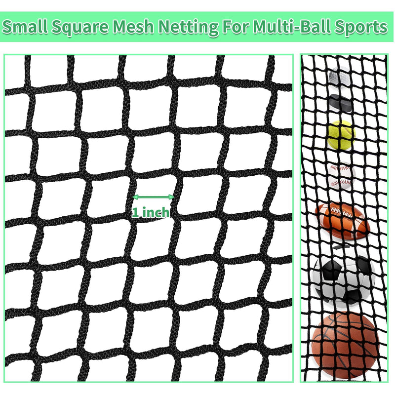 IUZEAI 10x20ft Golf Netting High Impact Golf Practice Net(NET ONLY), Golf Sports Netting Barrier Nets, Heavy Duty Nylon Netting Material Golf Hitting Nets （with Installation Rope） - Golf Gift