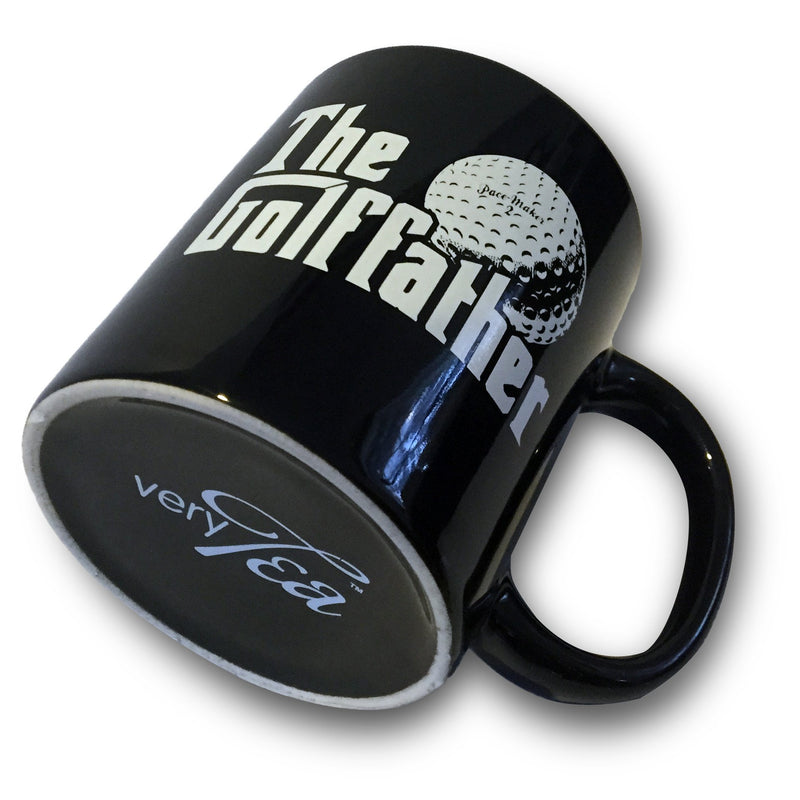 verytea The Golf Father Black Mug Cup