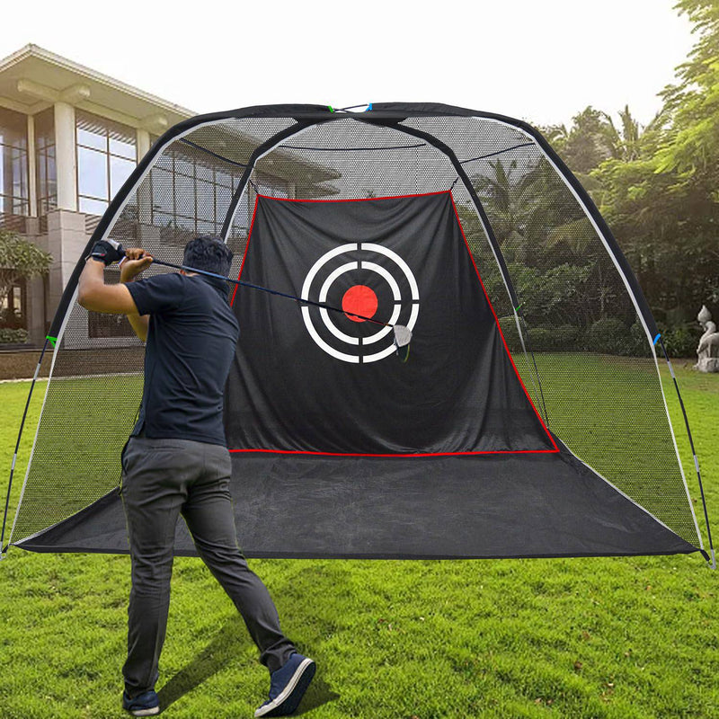 Golf Hitting Nets for Indoor Garage Outdoor Backyard Driving Use, Heavy Duty Golf Exercise Driving Range Net Cage for Home, Portable Golf Ball Swing Hitting Practice Net for Backyard - Golf Gift