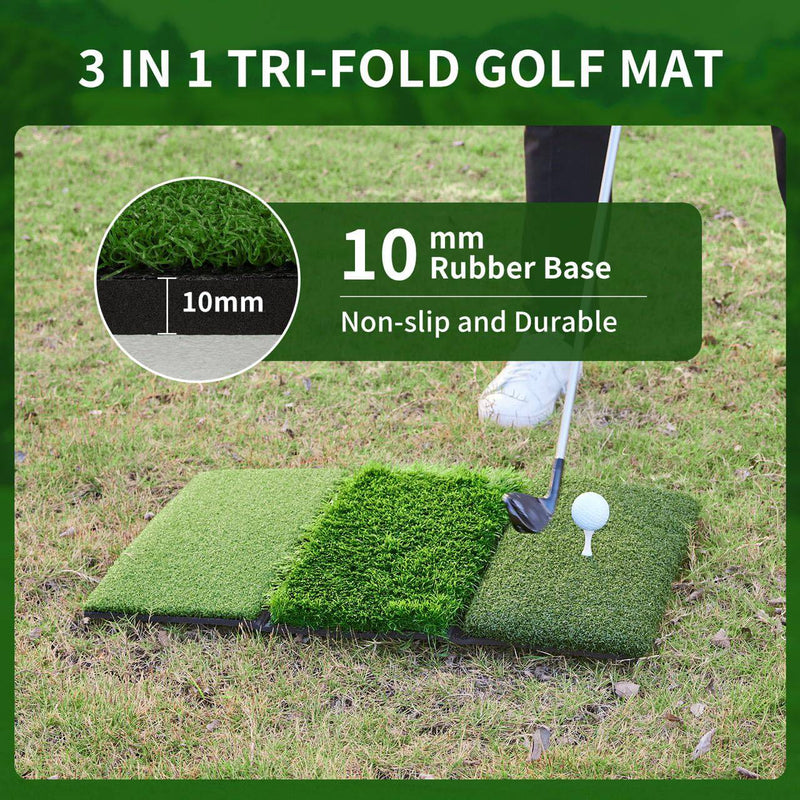 Golf net, 9x7x7 feet Golf Practice net with Golf mat,Portable Golf Practice Net, Chipping Basket, Suitable for Outdoor and Indoor Use, Pop-up Golf net - Golf Gift