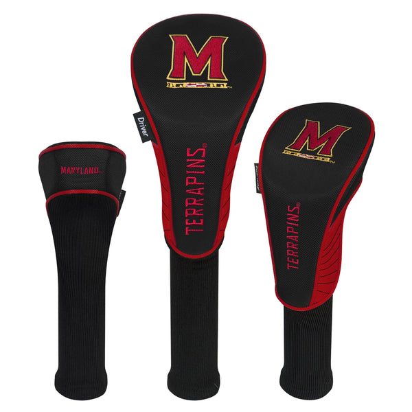 Team Effort Maryland Terrapins Set of Three Headcovers - Golf Gift