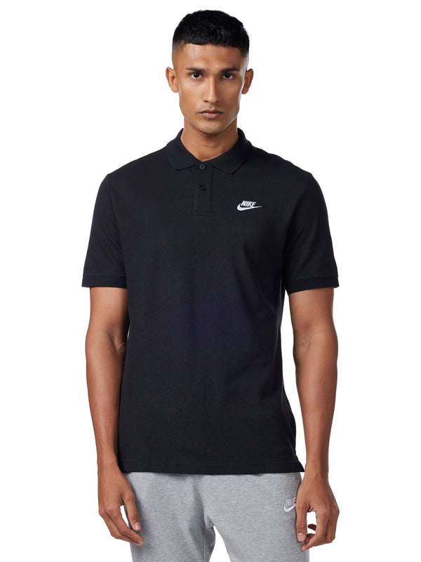 NIKE Men's M Nsw Ce Matchup Pq Polo Shirt, Black/(White), L UK - Golf Gift