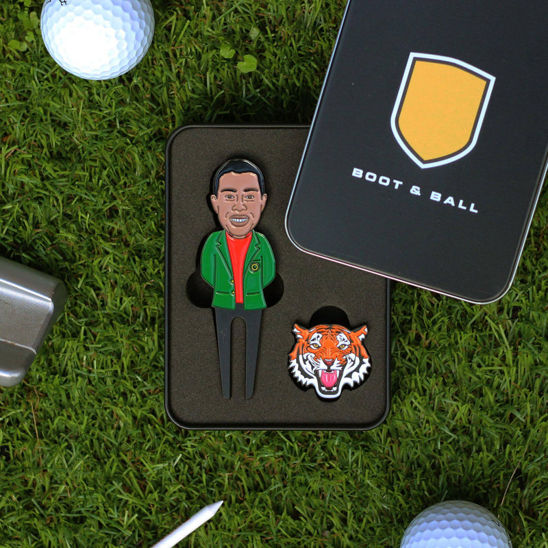 Tiger Golf Divot Tool & Ball Marker - Golf Gift