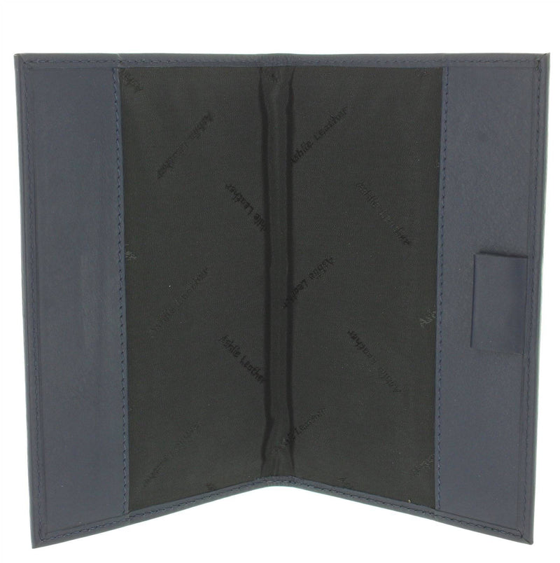 Soft Leather Golf Scorecard Holder 2315 Navy - Golf Gift