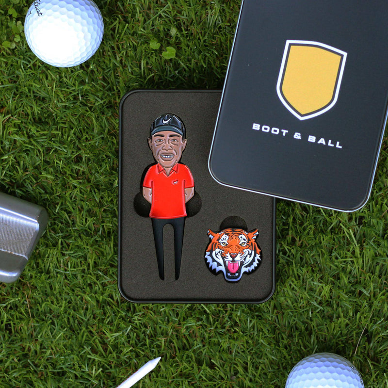 Tiger Golf Divot Tool & Ball Marker - Golf Gift