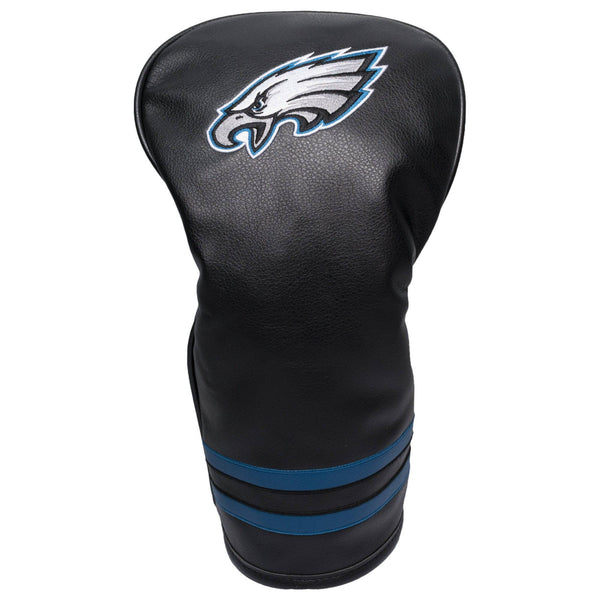 TEAM GOLF NFL Philadelphia Eagles Vintage Driver Head Cover Vintage Driver Golf Club Headcover, Form Fitting Design, Retro Design & Superb Embroidery - Golf Gift