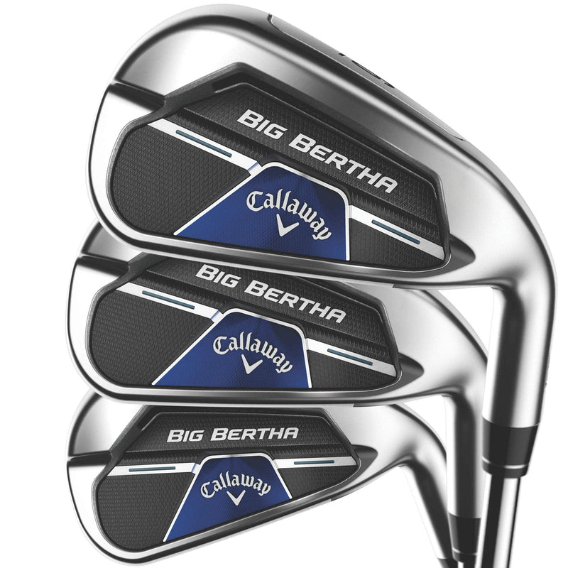 Callaway Big Bertha B21 Iron Set (Set of 8 Clubs: 4IR - PW, AW, Left , Graphite, Stiff) - Golf Gift