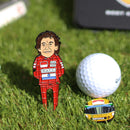 Ayrton Senna Tribute Golf Divot Tool & Helmet Ball Marker