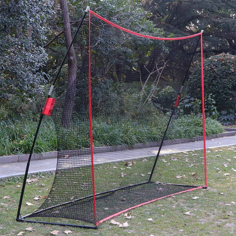 JARAGAR Large Golf Net, 10Ft x 7Ft Golf Practice Net Professional Golf Accessories with Carry Bag for Indoor and Outdoor Golf Hitting Training (Red) - Golf Gift