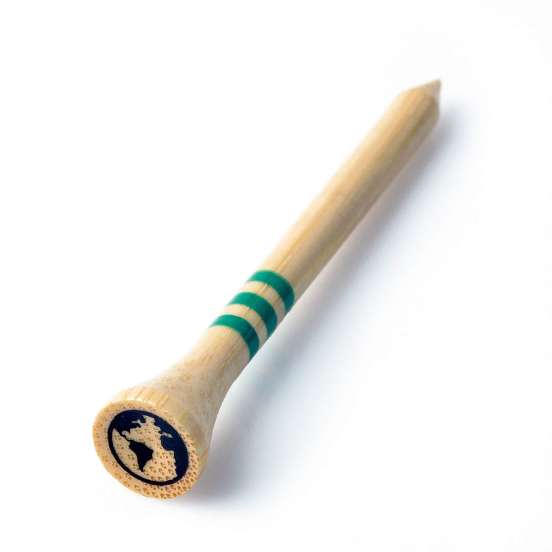 Green Swing Bamboo Golf Tees 70mm | Strong Sustainable Biodegradable | 30pcs (Natural Bamboo) - Golf Gift