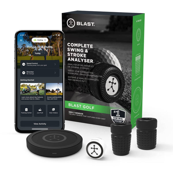 Blast Golf - Complete Swing and Stroke Analyser, Gen 3 Sensor - Golf Gift