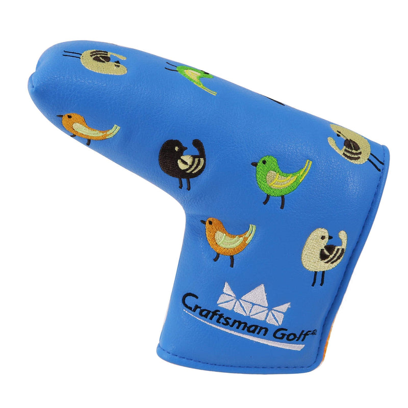 Craftsman Golf Birdie Birds Blue Blade Putter Head Cover Headcover (Blade Putter Cover) - Golf Gift