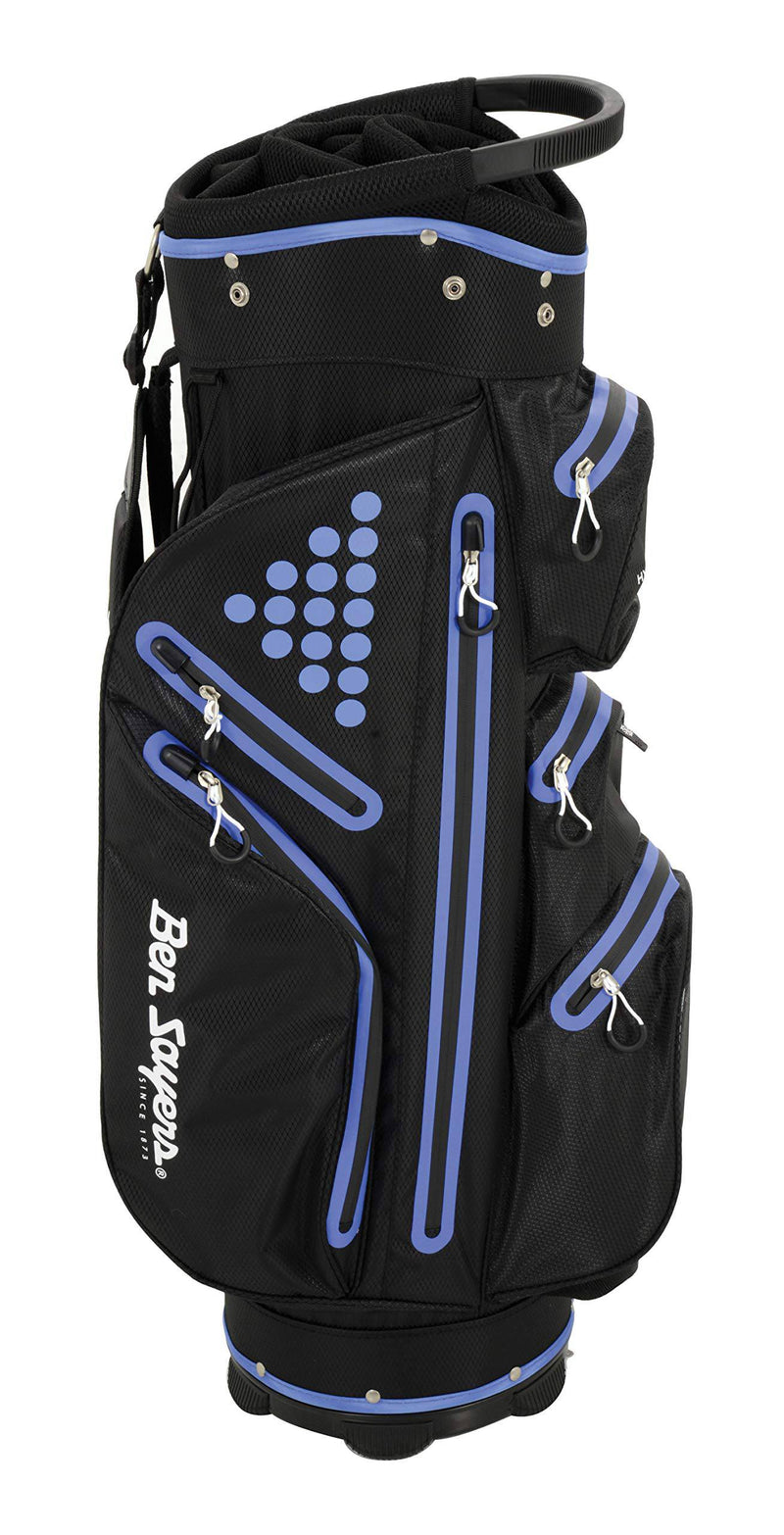 Ben Sayers Unisex's Hydra Pro Waterproof Golf Bag, Black/Purple, One Size - Golf Gift