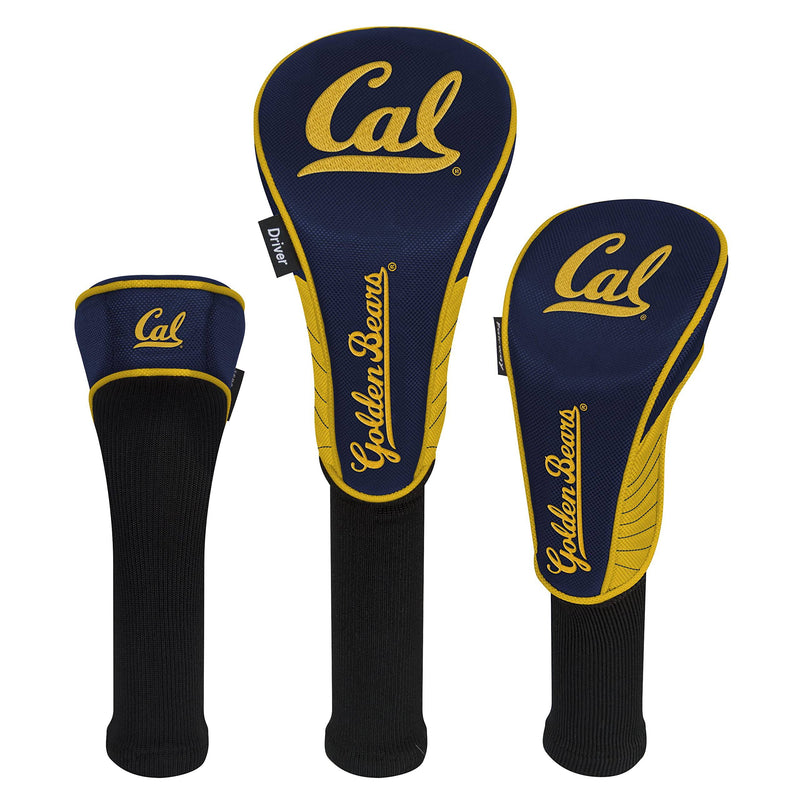 Team Effort Cal Berkeley Golden Bears Set of Three Headcovers - Golf Gift