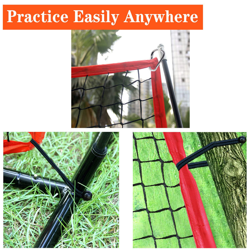 Golf Practice Barrier Net 10x15ft, Golf High Impact Ball Hitting Net Containment with Mat and Tees Heavy Duty for Training Hockey Baseball Soccer Volleyball (10x15 ft) - Golf Gift