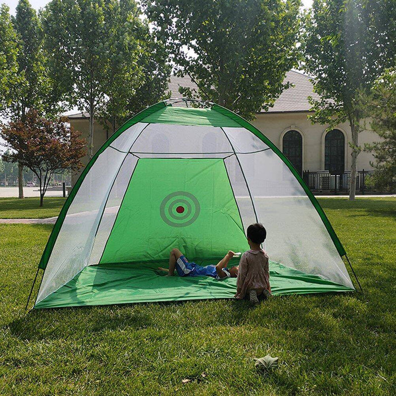 Golf Hitting Net Golf Practice Net Tent Golf Training Equipment Strike Cage Portable Grassland Mesh Mat Garden Golf Supplies - Golf Gift