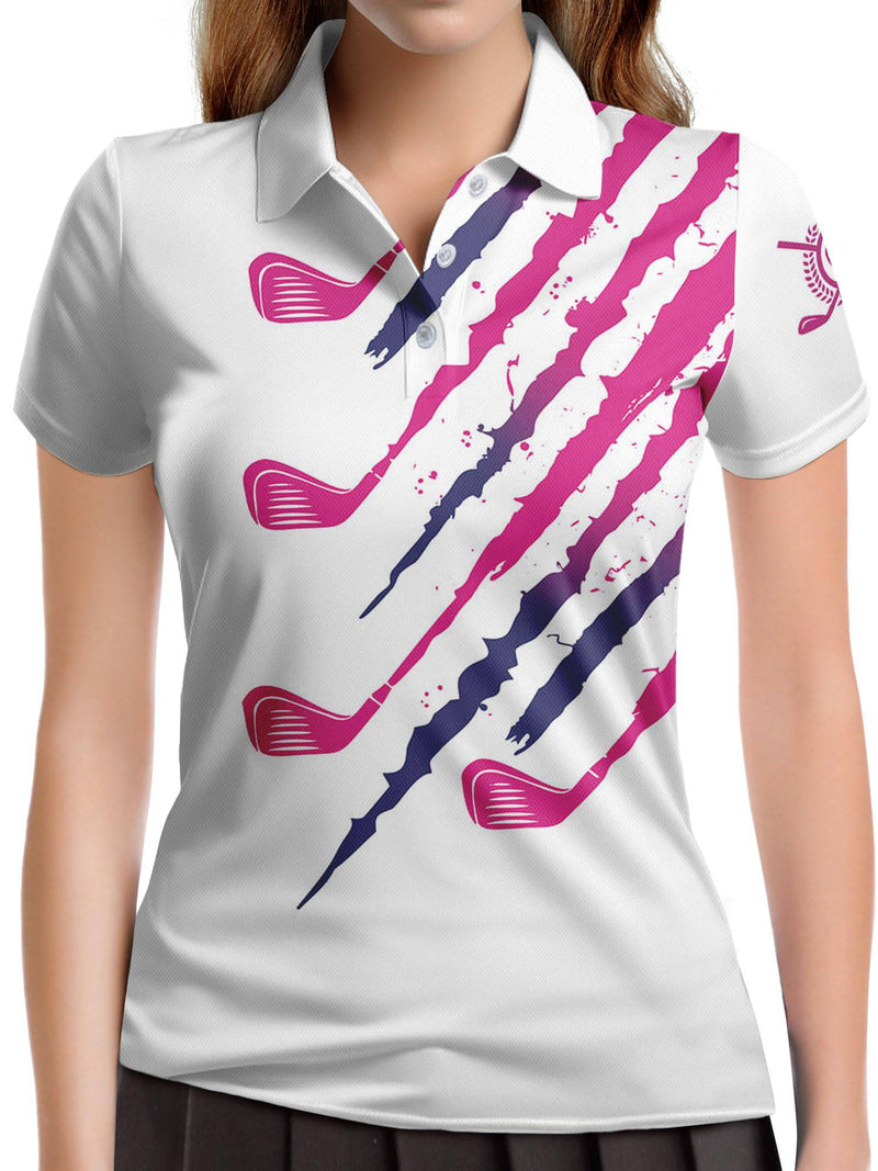 Zltegako Womens Golf Shirt Polo Shirt for Women Funny Golf Gifts Womens Athletic Short Sleeve Quick Dry Golf Tops Casual Outfit - Golf Gift