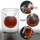 Novelty Golf Whiskey Glass – Golf Ball Design Gift for Men