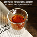 Novelty Golf Whiskey Glass – Golf Ball Design Gift for Men