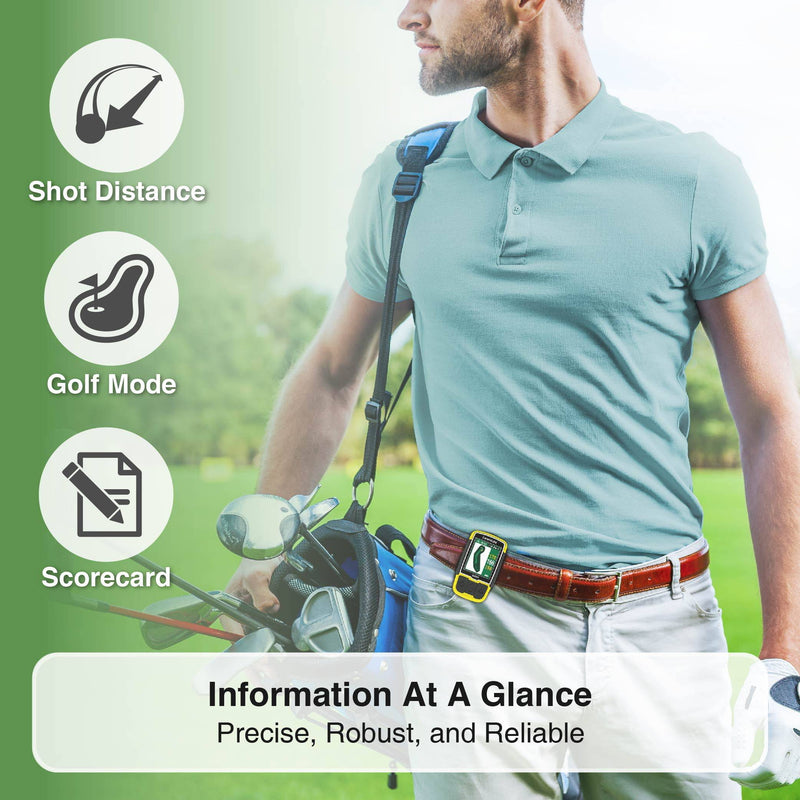 CANMORE HG200 Plus Golf GPS - Easy-to-Read Color preloaded 41,000 Course map Worldwide Shape of The Green and The Fairway- Water Resistant- 1-Year Warranty - Golf Gift