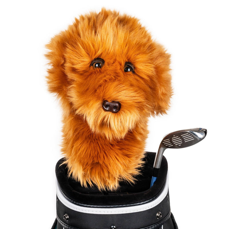 Daphne's Doodle Dog Driver/Fairway Wood Head Cover - Brown - Golf Gift