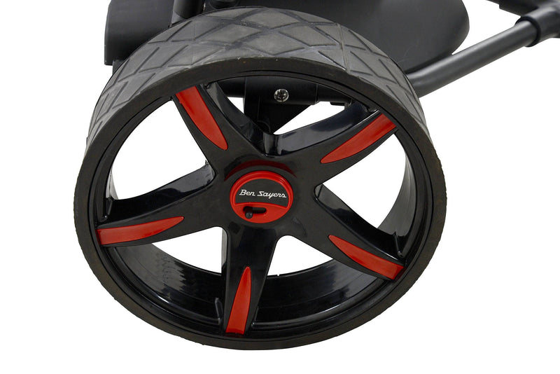 Ben Sayers 18-Lithium Electric Golf Trolley - Black/Red, 18-Hole - Golf Gift