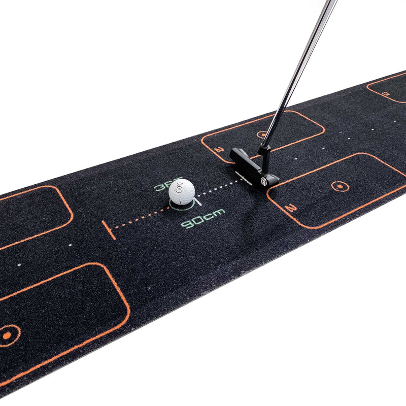 WELLPUTT - Golf Putting Training Mat - 3m / 10ft First - Golf Gift