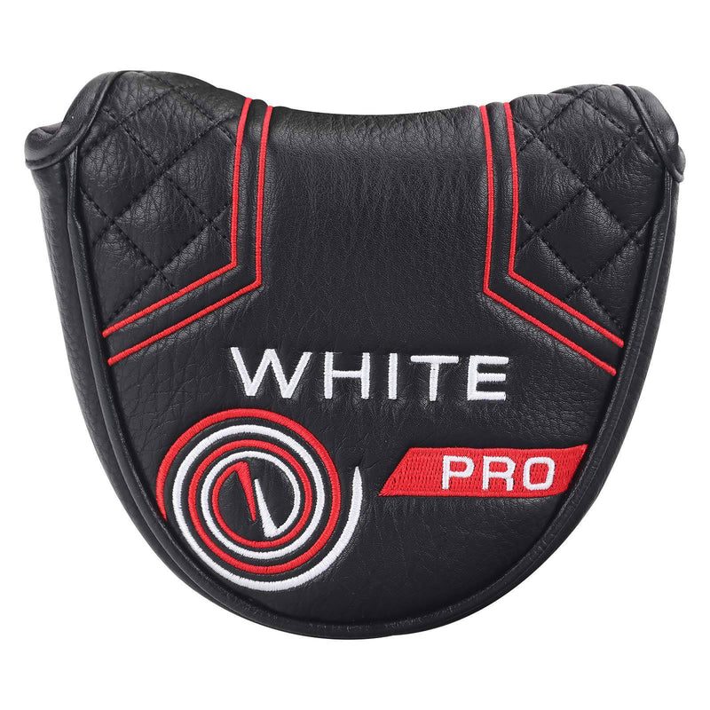 mytag Golf Club Head Covers Mallet Putter Headcovers for Odyssey White Hot Pro Heel-Shaft (Strong Magnetic) - Golf Gift