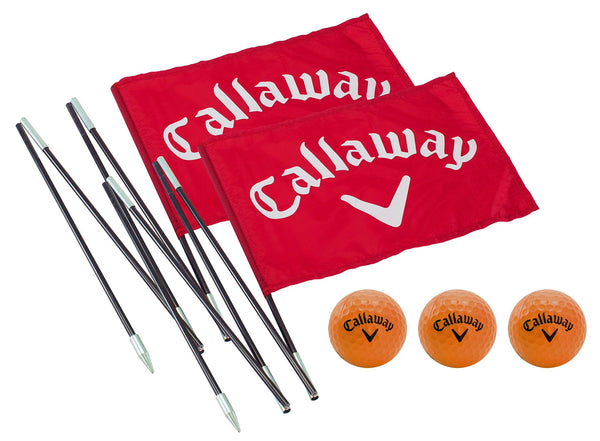 Callaway Back Yard Driving Range Golf Flag Poles - Red - Golf Gift