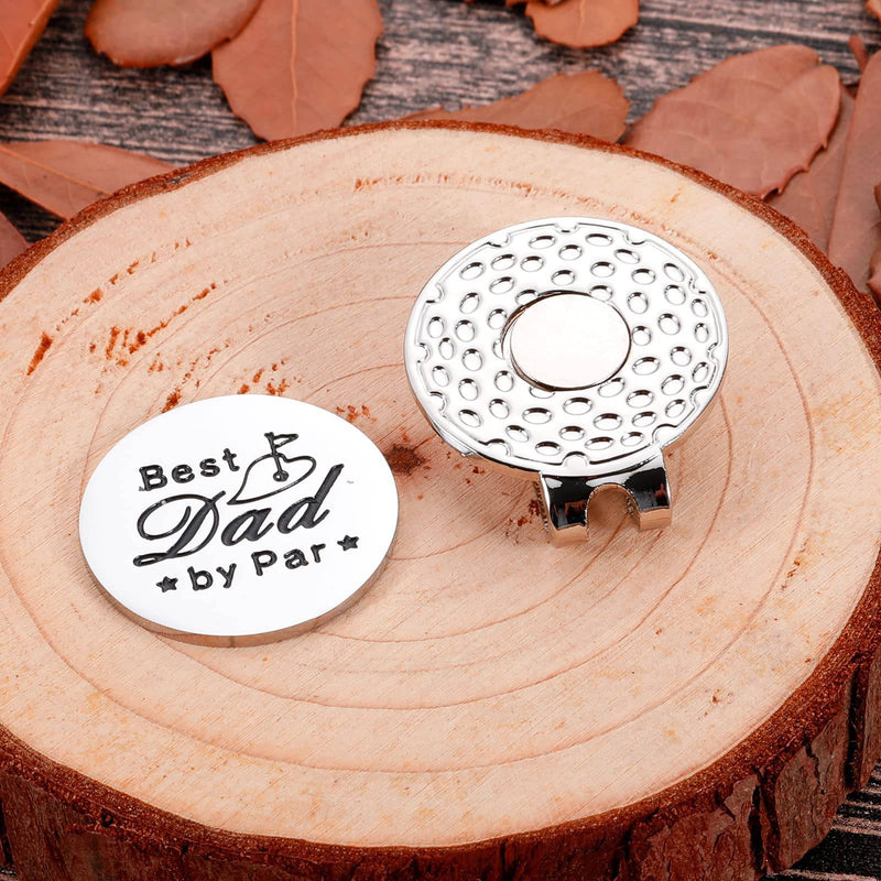 Golf Ball Marker Hat Clip Golf Daddy Magnetic Golf Ball Marker for Dad Fathers Day Birthday Gifts Idea Golf Lover Dad Gifts for Him Funny Golf Ball Marker for Daddy Papa Christmas Summer Gifts for Him - Golf Gift