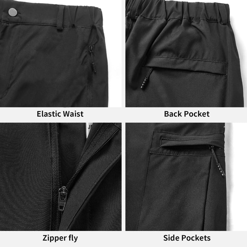 iCKER Men’s Golf Shorts Cargo Shorts Casual Printed Outdoor Quick Dry Shorts UPF 50+ Lightweight Shorts with Multi-Pockets,Black GL023,3XL - Golf Gift