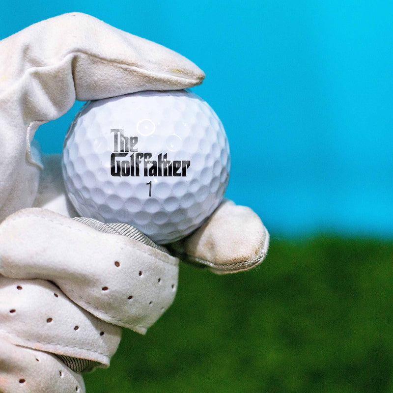 Shanker Golf Balls - The Golf Father Edition - Funny Joke Gift for Dad Golfers - Sleeve of 3 Tournament Golf Balls - Perfect Gag Gift for Fathers Day, Birthdays, Grandpa - Golf Gift