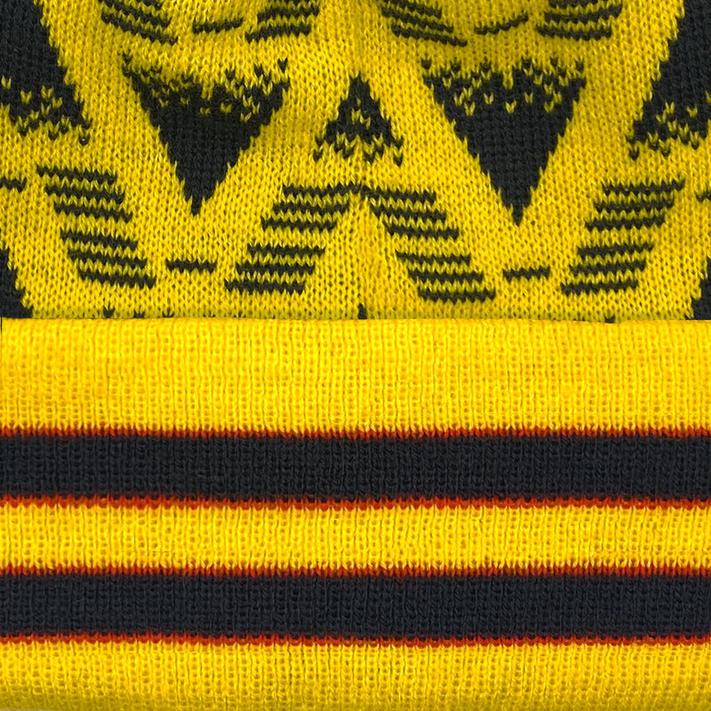Arsenal Retro Golf Bobble Hat – Yellow 1991 Away Inspired