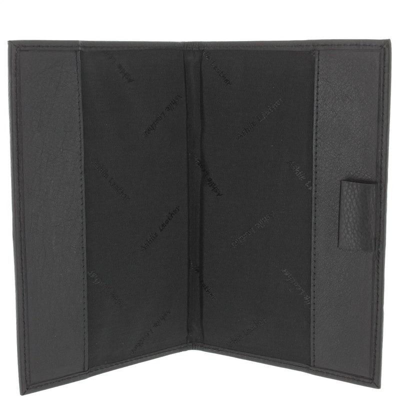 Soft Leather Golf Scorecard Holder 2315 Black - Golf Gift