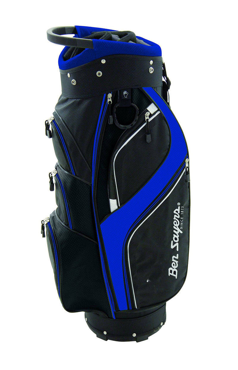 Ben Sayers Unisex DLX Cart Bag, Black/Blue, 8.5-Inch - Golf Gift