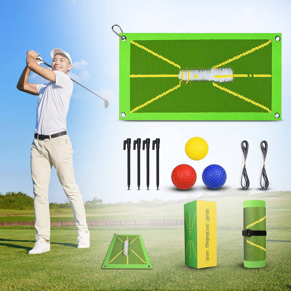 Edenarch® Golf Training Mat Swing Path Detection | Golf Training Aid For Indoor & Outdoor | Analyse Swing Path & Correct Stance & Posture | Golf Gift Accessories For Beginners, Men, Women & Children - Golf Gift