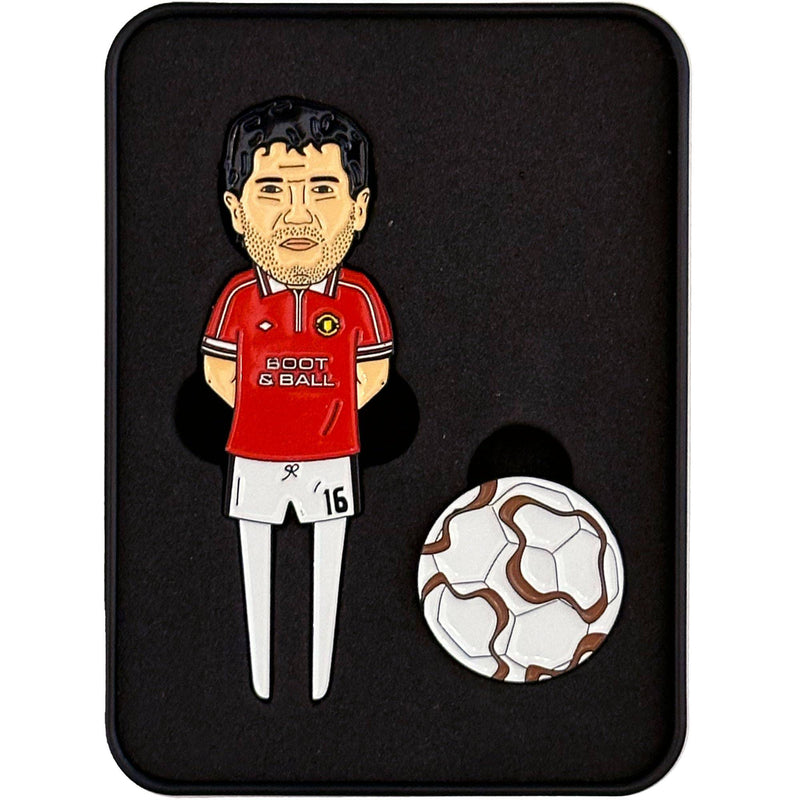 Keane & Cantona Man United Golf Divot Tool & Ball Marker - Golf Gift