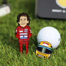 Ayrton Senna Tribute Golf Divot Tool & Helmet Ball Marker