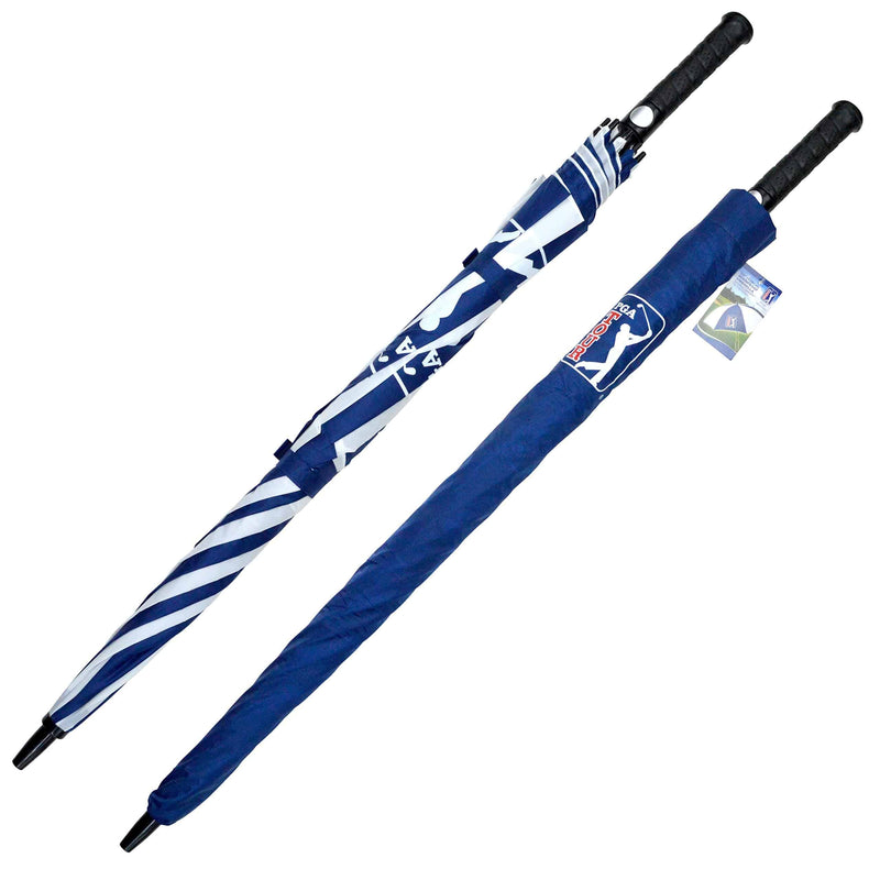 PGA Tour Windproof Golf Umbrella, Blue,White, 62-Inch - Golf Gift