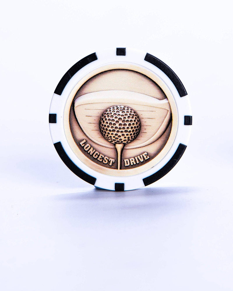 Poker Chip Golf Ball Marker | Society Golf Prize | Nearest the Pin Longest Drive | Father & Son Challenges | Small Golf Gift (Pack of 2) | Gift For Golfers - Golf Gift