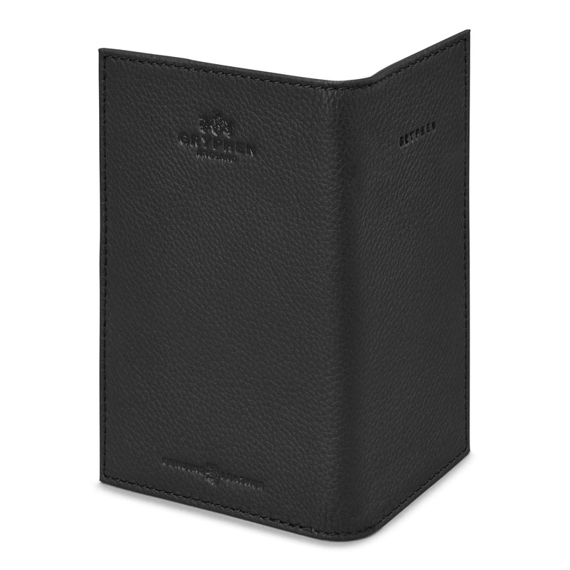 Hoxton Leather Golf Scorecard Holder with Pen Loop by Gryphen (Black) - Golf Gift