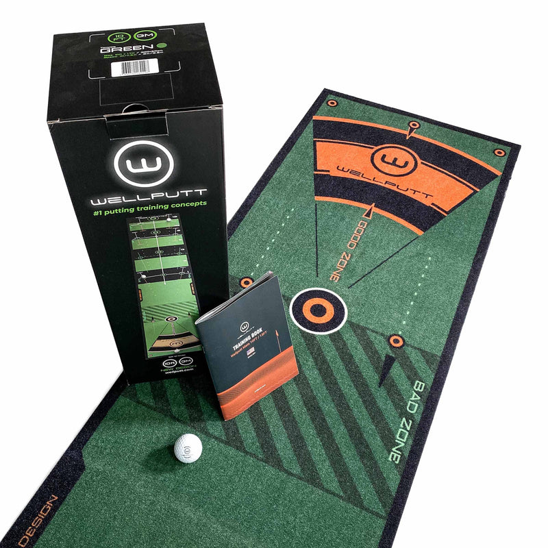 Wellputt - Golf Putting Training Mat - 3m / 10ft Green - Golf Gift