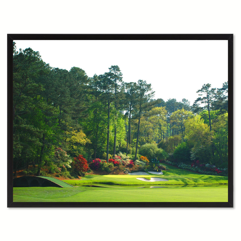 SpotColorArt Augusta Golf Course Photo Picture Handcrafted Framed Canvas Print, 22 in x 29 in - Golf Gift