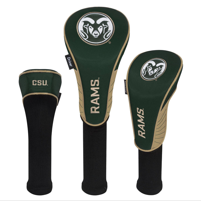 Team Effort Colorado State Rams Set of Three Headcovers - Golf Gift