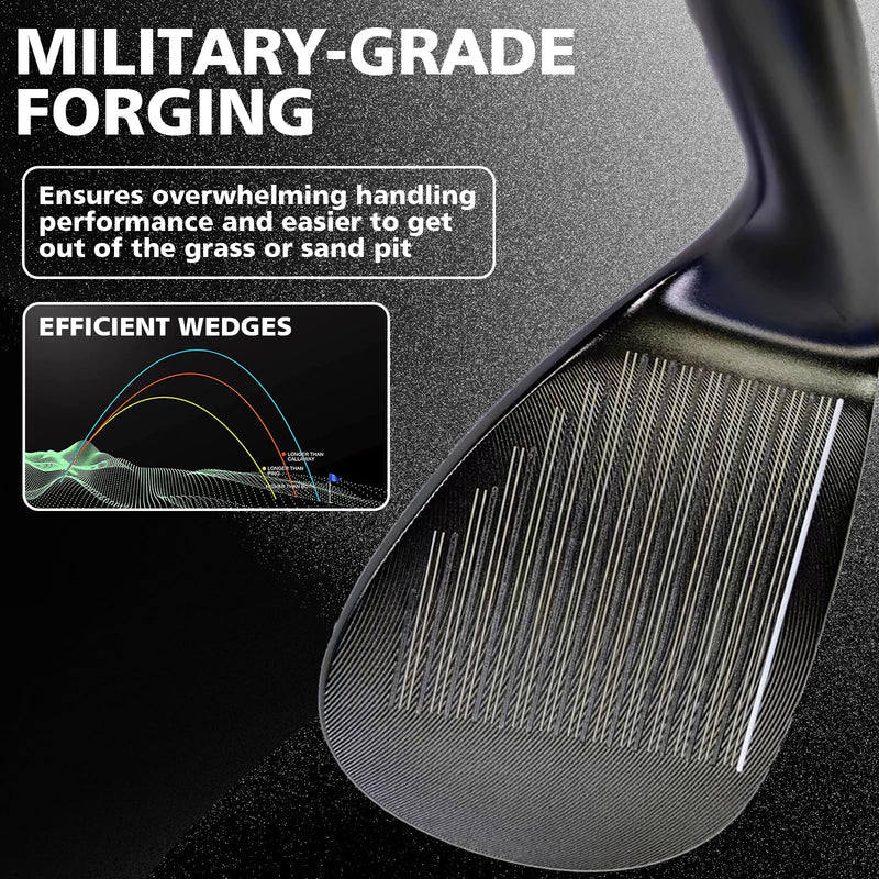 Yamato Golf Wedge Set or Individual Golf Wedges 50/52/54/56/58/60 Golf Gap Wedge Sets Sand Wedge|Lob Wedge Golf Clubs for Men & Women Milled Face for High Spin - Great Golf Gift - Golf Gift