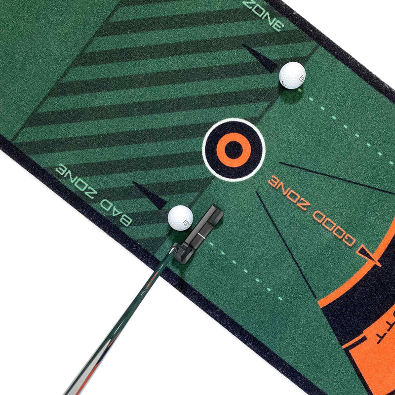 WELLPUTT - Golf Putting Training Mat - 4m / 13ft Classic Green - Golf Gift