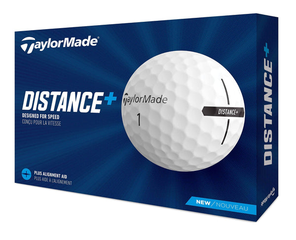 TaylorMade Distance+ Golf Balls 2021, White - Golf Gift