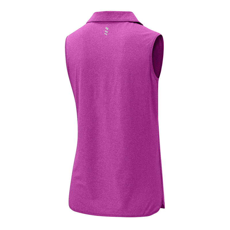 Rdruko Womens Sleeveless Running Tops Breathable 1/4 Zip Golf Tennis Polo Shirts Summer Quick Dry Casual Work Sport Gym T Shirts Deep Rose M - Golf Gift