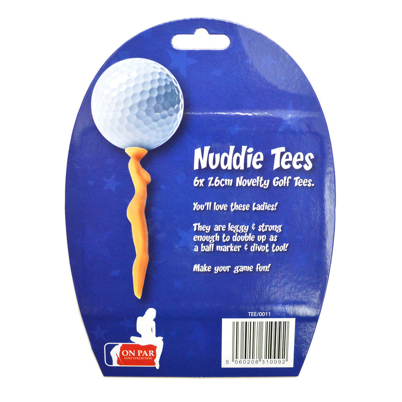 Nuddie Tees - Novelty Golf Tees, Funny Gag Novelty Present For Him For Golfers on Fathers Day, Christmas and Birthdays - Golf Gift