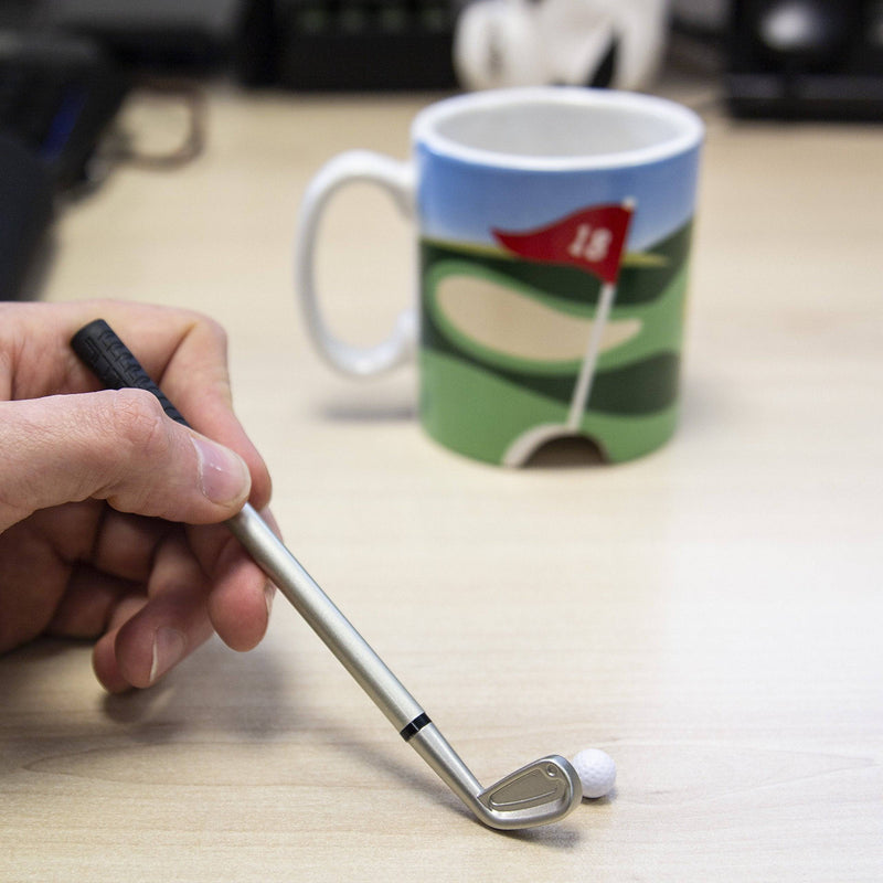 Longridge Golf Mug and Mini Putter - White - Golf Gift